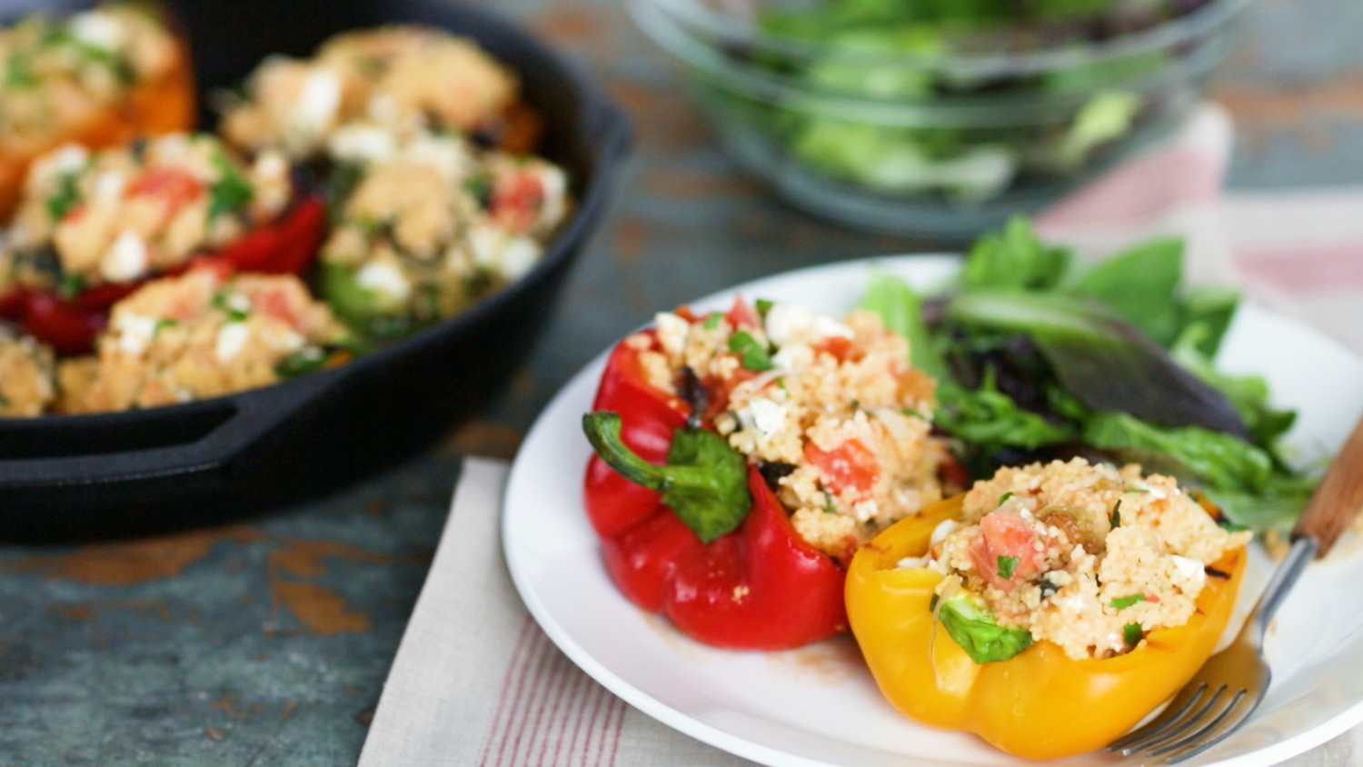 Video Vegetarian Stuffed Peppers Martha Stewart